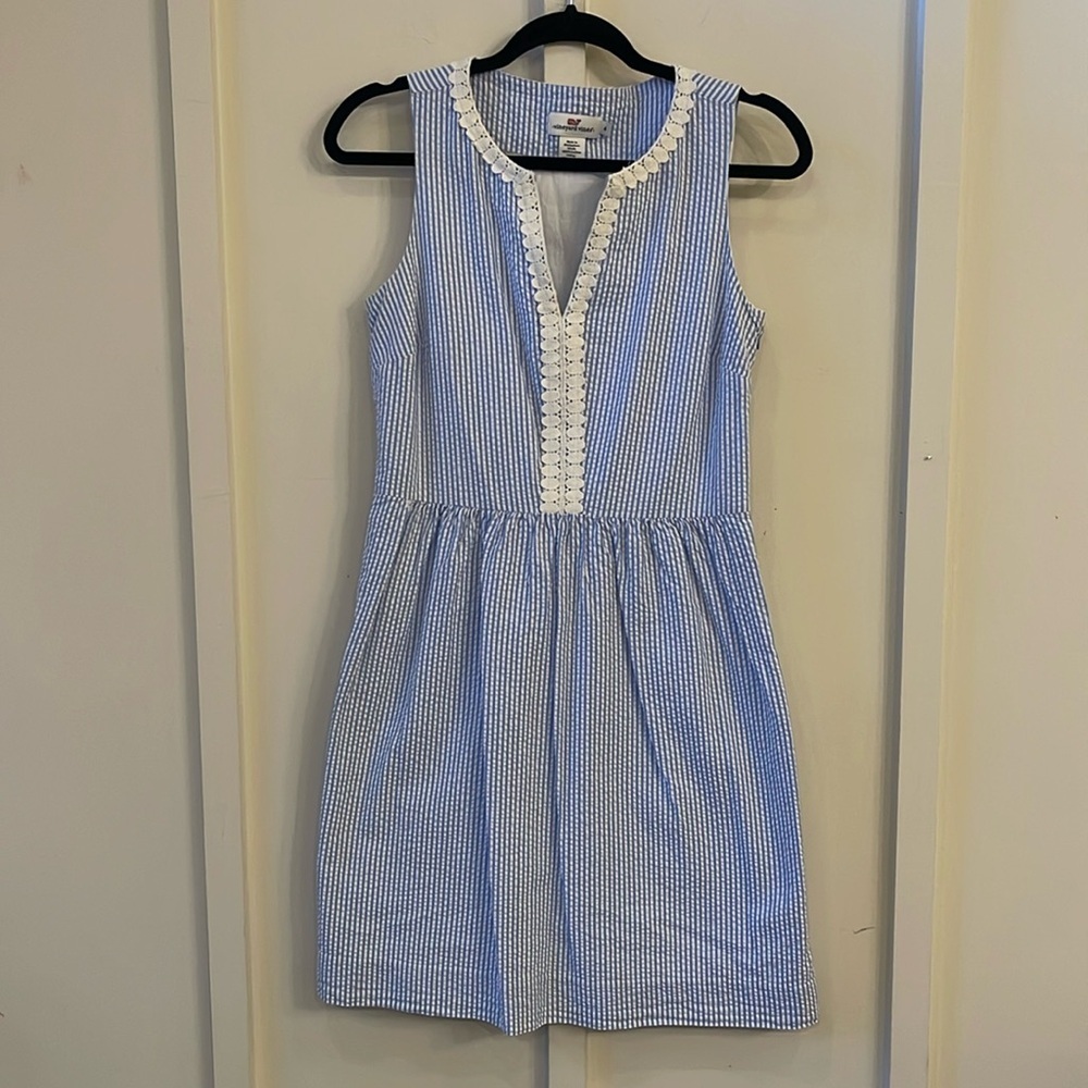 Vineyard Vines Searsucker Striped Dress